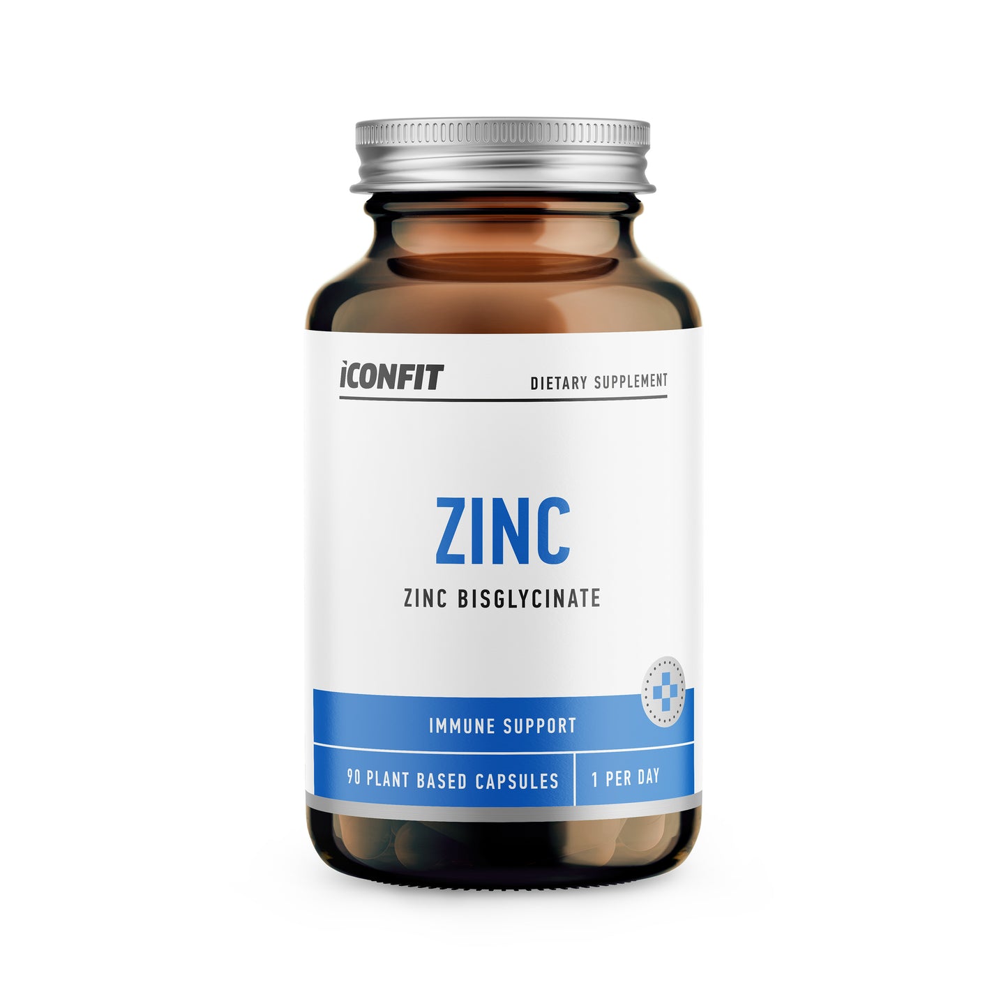 Cinkas imuninei sistemai ir odai, 25 mg, 90 kaps.