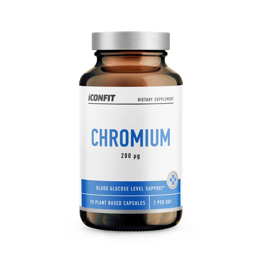 Chromas energijai ir cukraus balansui, 200 µg, 90 kaps.